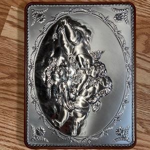 Sterling silver cherub Angel art Rare